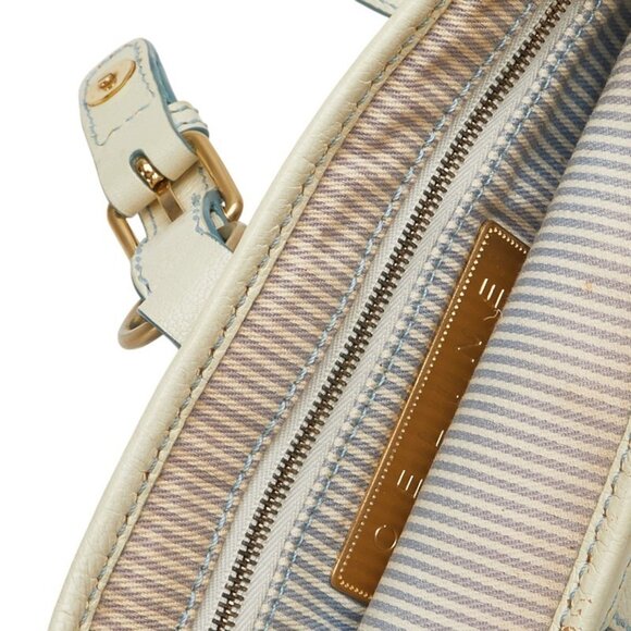 CELINE White Leather Shoulder Bag - Picture 8 of 14